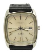 TROY - A 1960S 25 JEWEL AUTOMATIC WRIST WATCH