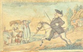 THOMAS ROWLANDSON - DR CASSOCK FRS - 19TH CENTURY ENGRAVING, FRAMED & GLAZED