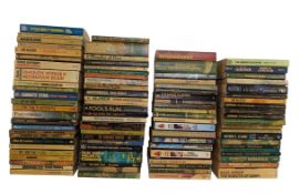 SCIFI PULP FICTION. LARGE COLLECTION OF READ PAPERBACK SCIENCE FICTION BOOKS