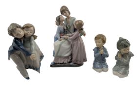 LLADRO - 20TH CENTURY LARGE FIGURES INCLUDING MOTHER'S DAY & OTHERS