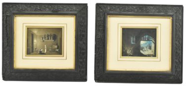 FELIX ACHILLE SAINT-AULAIRE - TWO 19TH CENTURY WATERCOLOUR AND INK ON PAPER STUDIES