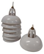 COLLECTION OF MID CENTURY RETRO VOLEX PLASTIC LAMPSHADES