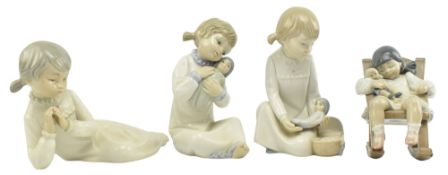 ZAPHIR / LLADRO / NAO - COLLECTION OF FOUR PORCELAIN FIGURINES