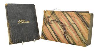 TWO EARLY 20TH CENTURY BLACK & WHITE PHOTO ALBUM & SKETCHBOOK