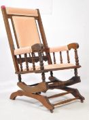 EARLY 20TH CENTURY BOSTON ROCKING CHAIR
