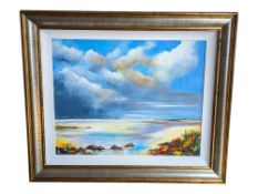 RAY LOADMAN - 21ST CENTURY SEASCAPE OIL PAINTING ON BOARD