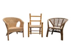 COLLECTION OF MID CENTURY BAMBOO CHILDREN'S CHAIRS