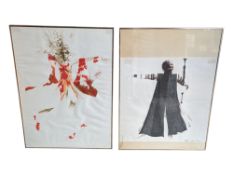 ALFRED GORDON - TWO 'THE BACCHAE' THEATRE COSTUME DESIGN ARTWORKS