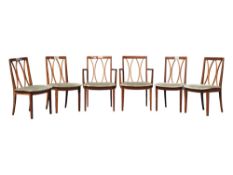 VICTOR B WILKINS FOR G-PLAN FURNITURE - SET OF 6 DINING CHAIRS