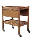 BRITISH MODERN DESIGN - MID CENTURY TEAK TROLLEY