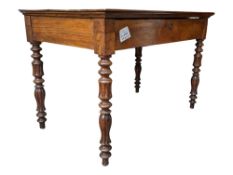19TH CENTURY FRENCH WALNUT WRITING TABLE DESK