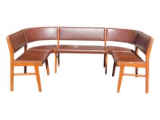 BRITISH MODERN DESIGN - MID CENTURY HORSESHOE BENCH