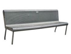 20TH CENTURY CONTEMPORARY ALUMINIUM WAITING ROOM BENCH - BEAM SEATING