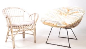 BRITISH MODERN DESIGN - VINTAGE MID CENTURY RATTAN CHAIRS