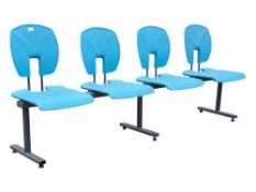 20TH CENTURY CONTEMPORARY ALUMINIUM WAITING ROOM BENCH - BEAM SEATING