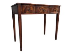 VICTORIAN REPRODUCTION SERPENTINE FRONT DESK