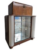 RETRO 1930S ART DECO METAMORPHIC COCKTAIL CABINET