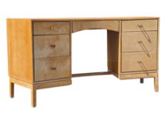 MID CENTURY STAG LIGHT OAK WRITING DESK