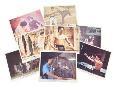 ENTER THE DRAGON (1973) - FULL SET OF LOBBY CARDS (INC. SIGNED)