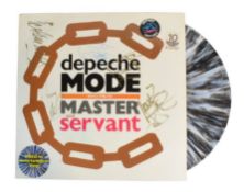 DEPECHE MODE (BAND) - MASTER AND SERVANT - FULL BAND SIGNED LP