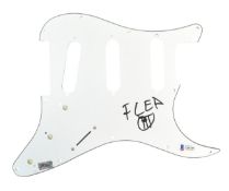 FLEA - RED HOT CHILI PEPPERS - AUTOGRAPHED SCRATCHPLATE - BECKETT