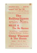 THE ROLLING STONES - BRISTOL COLSTON HALL - ORIGINAL FLYER / HANDBILL