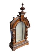 EARLY 20TH CENTURY MAHOGANY MANTEL CLOCK DISPLAY CASE CABINET