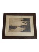 WILL PYE (1855 - 1934) - 1906 HARBOURSIDE SIGNED ETCHING