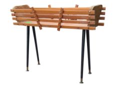 BRITISH MODERN DESIGN - MID CENTURY TEAK WOOD PLANTER STAND