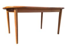 BRITISH MODERN DESIGN - RETRO MID 20TH CENTURY TEAK DINING TABLE