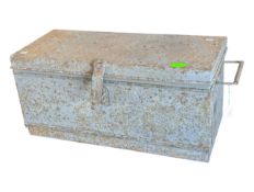 VINTAGE 20TH CENTURY INDUSTRIAL FACTORY METAL TOOL BOX