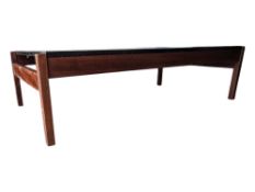 GUY ROGERS - A MID CENTURY LAMINATE & TEAK LONG JOHN COFFEE TABLE