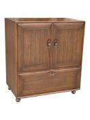 ERCOL FURNITURE - WINDSOR - MID 20TH CENTURY TV CABINET MODEL 845