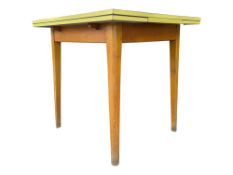 BRITISH MODERN DESIGN - VINTAGE 20TH CENTURY FORMICA TOP KITCHEN TABLE