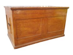 VICTORIAN 19TH CENTURY SCRUMBLE PAINTED PINE BLANKET BOX