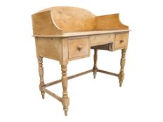 19TH CENTURY VICTORIAN PINE WRITING TABLE / DESK