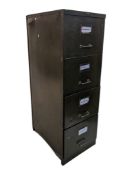 VINTAGE 20TH CENTURY INDUSTRIAL METAL FILING CABINET