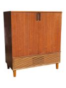 BRITISH MODERN DESIGN - MID CENTURY TEAK MEDIA CABINET