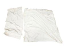 PAIR OF MODERN HIGH END DESIGN MIXED COTTON CURTAINS