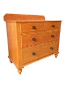 1920S PINE PAINTED SCRUMBLED COTTAGE CHEST OF DRAWERS