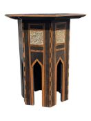 EARLY 20TH CENTURY SYRIAN DAMASCUS INLAID OCCASIONAL TABLE