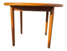 BRITISH MODERN DESIGN - MID CENTURY TEAK EXTENDING DINING TABLE