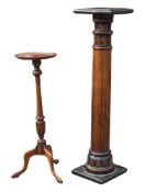 PRIVATE COLLECTION OF DERREN BROWN - TWO VICTORIAN REVIVAL CARVED WOOD TORCHERES