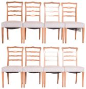 HOUSE OF GORI - 1930S ITALIAN WALNUT SET OF EIGHT DINING CHAIRS