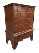 18TH CENTURY QUEEN ANNE CHEST ON CHEST OF DRAWERS - TALLBOY