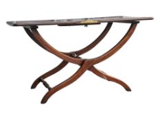 19TH CENTURY VICTORIAN MAHOGANY FOLDING COACHING STAND