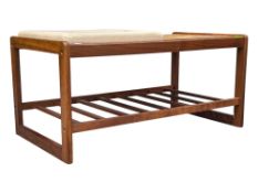 BRITISH MODERN DESIGN - MID CENTURY TILE TOP SEAT TELEPHONE TABLE