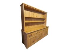 LARGE CONTEMPORARY COUNTRY PINE WELSH DRESSER