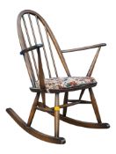 ERCOL FURNITURE- MODEL 428 - RETRO VINTAGE ROCKING CHAIR
