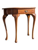 EARLY 20TH CENTURY QUEEN ANNE REVIVAL WALNUT CONSOLE HALL SIDE TABLE